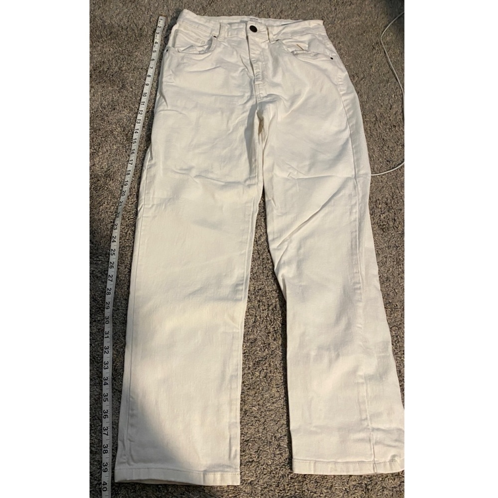high waisted straight leg jeans